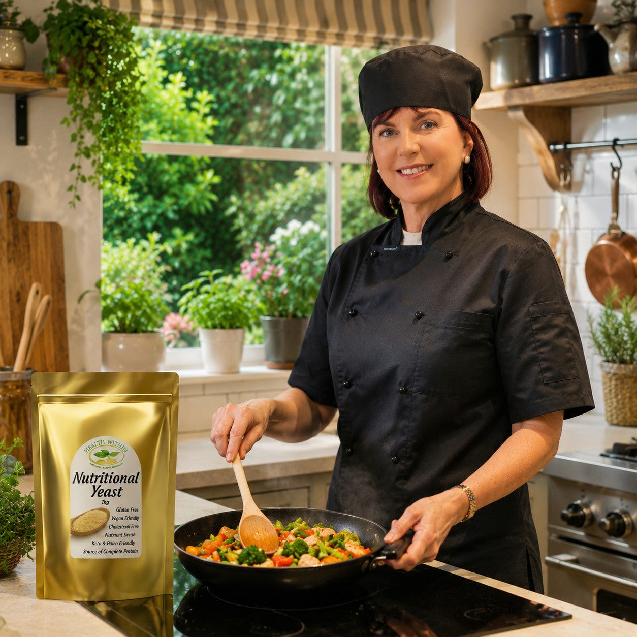 Health Within Nutritional Yeast – Natural Cheesy Flavour Superfood for Vegan Diets