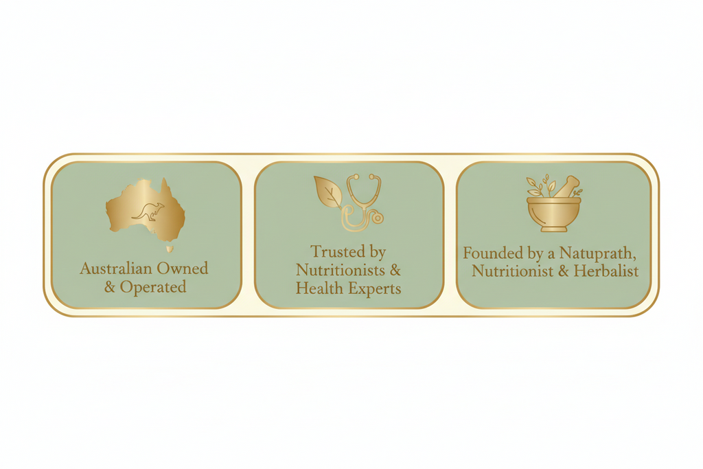Health Within Trust Badge – Australian Owned, Trusted by Nutritionists, Founded by Naturopath