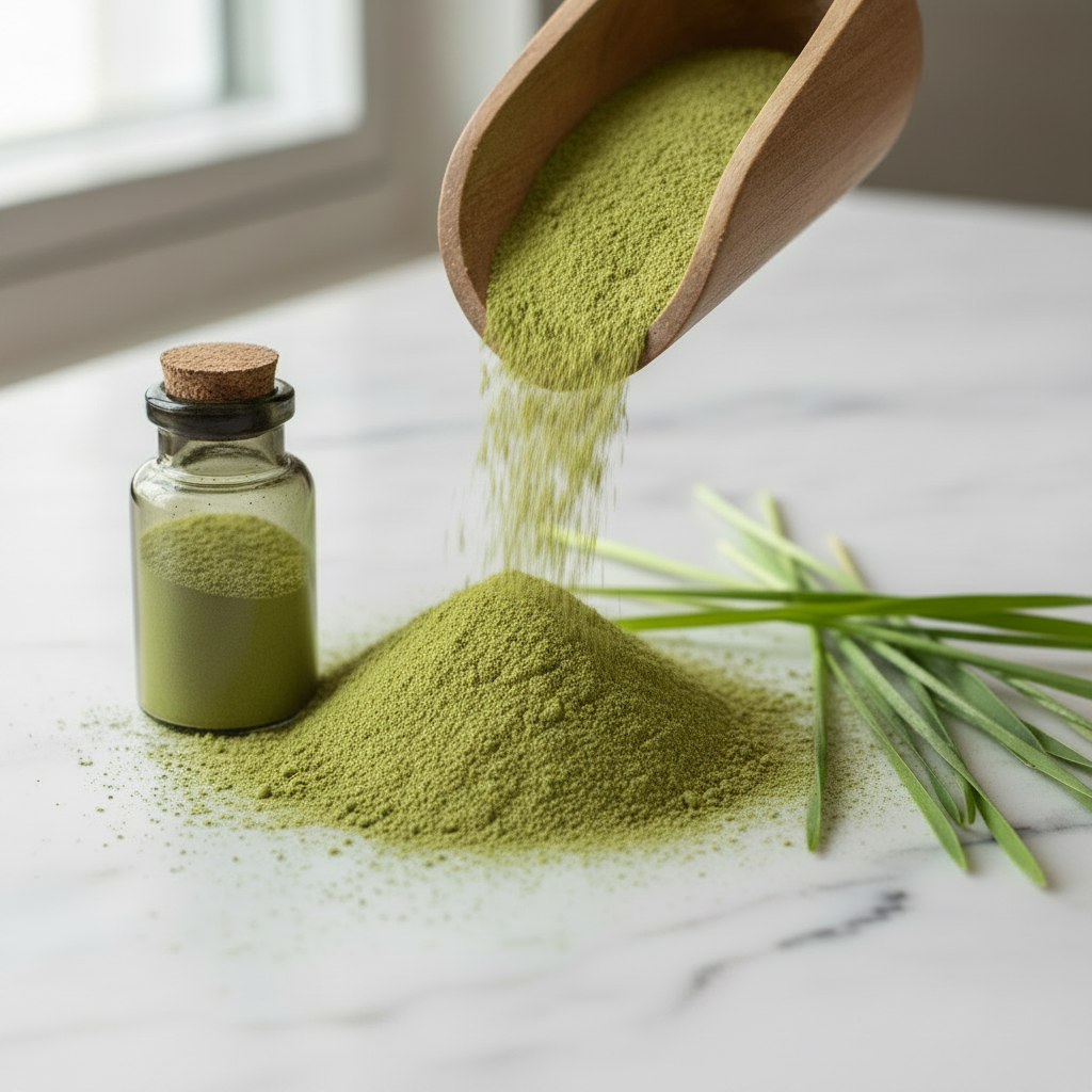 Wheatgrass Powder Pale Yellow-Green